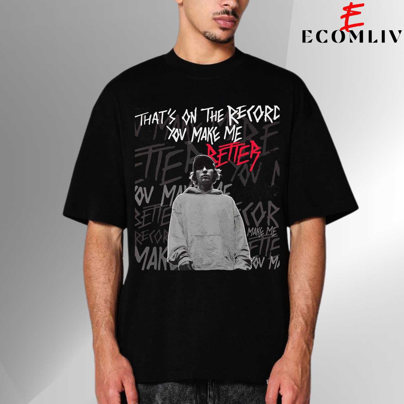 Justin Bieber Vintage Tee, Streetwear Music Shirt, Unisex Retro Pop Star T-Shirt
